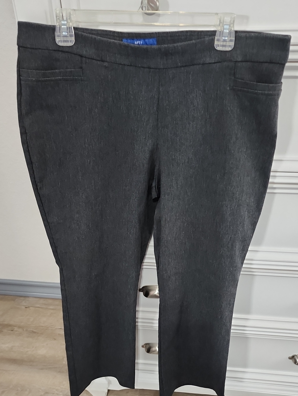 Apt. 9 Charcoal Straight Leg Dress Pants